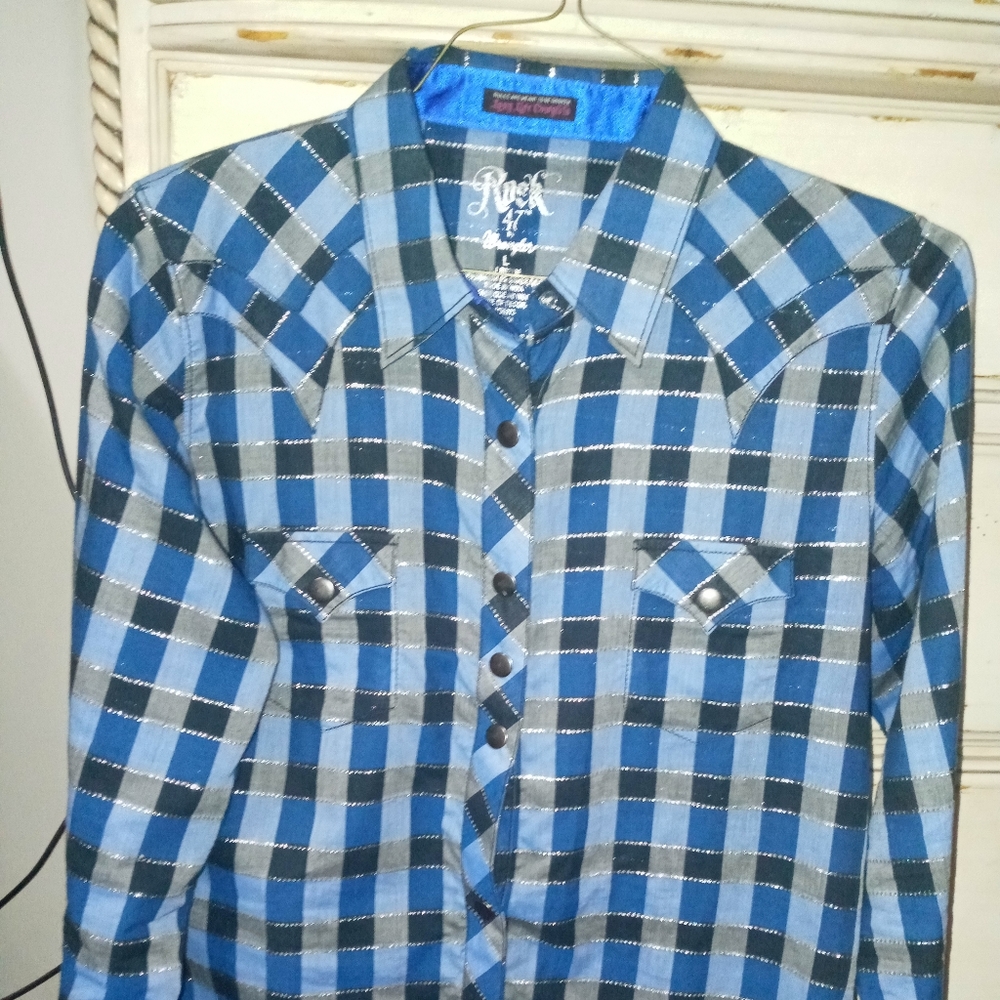Rock 47 womens pearl snap shirt